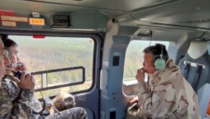 10 вертолетов привлекли к тушению лесного пожара в Абайcкой области