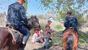 Конный патруль задействован в рейдах в Алматинской области