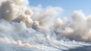 В Атырауской области продолжают тушить пожар