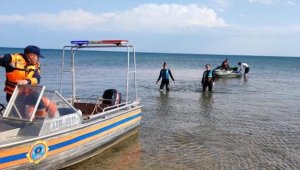 Целую семью из восьми человек спасли на Капшагайском водохранилище