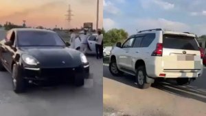 Подростков за рулем Porsche и Toyota Land Cruiser выявили в Таразе