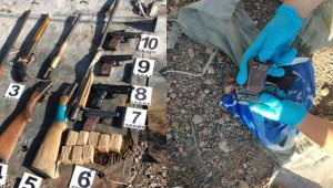 Схрон с оружием и боеприпасами обнаружили в Жамбылской области