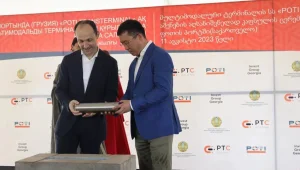Марат Карабаев дал старт строительству контейнерного терминала в грузинском порту Поти