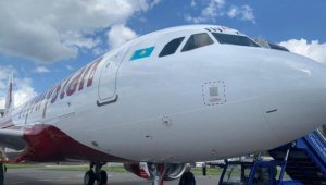 Казахстанский лоукостер пополнился самолетом Airbus A320