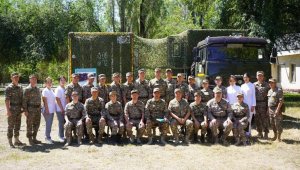 Тактико-специальные учения военных медиков прошли в Алматы