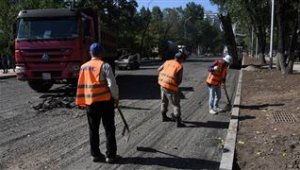 В Алматы продолжается средний ремонт транспортной развязки по улице Сатпаева