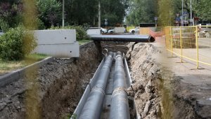 В Алмалинском районе продолжается реконструкция водопроводных сетей
