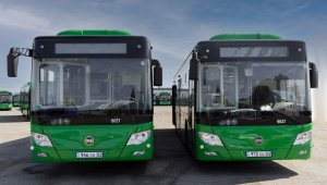 Обновлено 156 автобусов на маршрутах в Медеуском районе