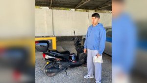 «Попросил подтолкнуть скутер»: прохожие случайно помогли вору в Шымкенте