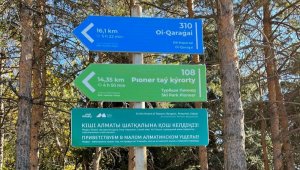 В горах Алматы установили информационные таблички