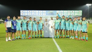 Сборная Казахстана по регби завоевала бронзу на турнире в Катаре