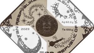 Нацбанк РК выпустил в обращение коллекционные монеты «Взгляд Тенгри»