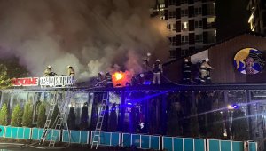 Крупный пожар тушили в Алматы