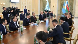 Касым-Жомарт Токаев и Ильхам Алиев провели переговоры