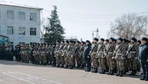 Солдаты-срочники приняли присягу в Алматинском гарнизоне