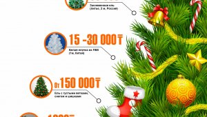 Во сколько казахстанцам обойдется новогодняя елка