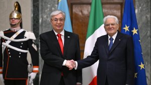 Токаев провел переговоры с Президентом Италии