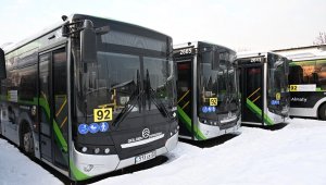 Новые автобусы запустили еще на одном маршруте в Алматы