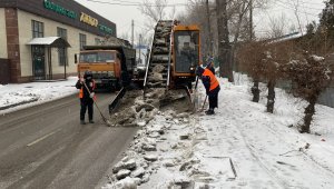 Снегопад в Алматы: задействованы 436 единиц техники и 1125 рабочих