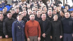 «Урок мужества» для полицейских провел депутат Ардак Назаров