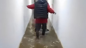 Школу затопило в Кокшетау: видео прокомментировали в ДЧС