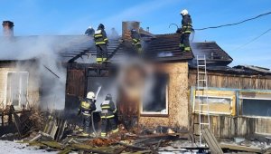 Пять человек спасли из пожара в СКО