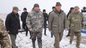 Скляр посетил Актюбинскую область и ознакомился с паводковой ситуацией