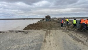 Восстановлено движение по размытому мосту в Актюбинской области