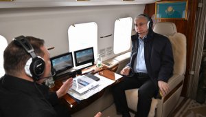 После СКО борт Президента Токаева вылетел в Костанай