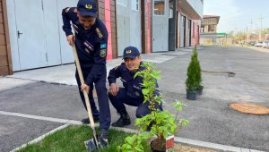 Алматинские спасатели-пожарные привели в порядок свои рабочие территории