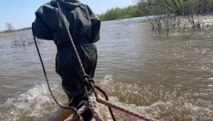 Уровень воды в реке Урал превысил опасную отметку и продолжает прибывать