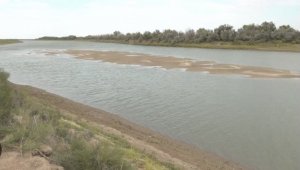 Уровень воды в реке Жайык снизился