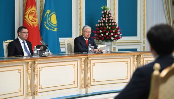 Президенты Казахстана и Кыргызстана выступили с совместным заявлением