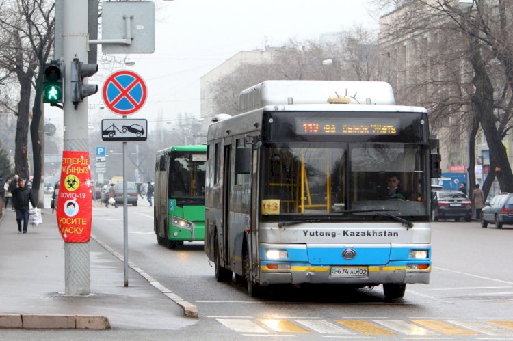 Общественный транспорт не будет работать в выходные дни в Алматы