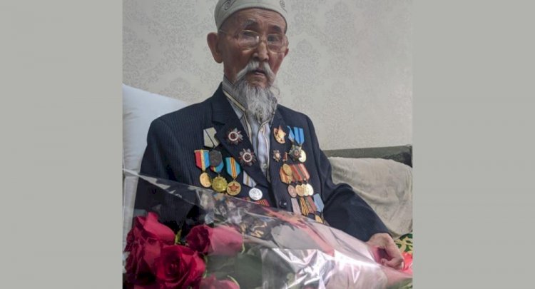 В Алматы ветерана Великой Отечественной войны поздравили со 101-м днем рождения