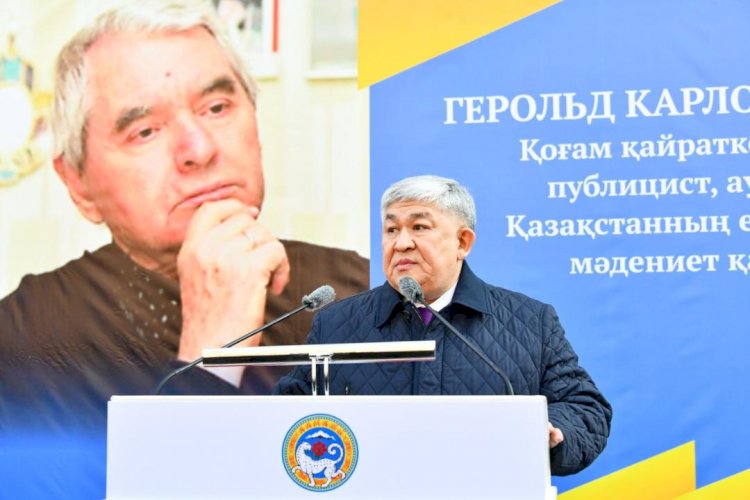 Крымбек Кушербаев принял участие в открытии памятника Герольду Бельгеру