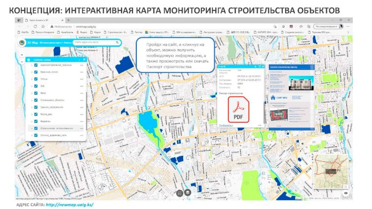 В Алматы создается интерактивная карта мониторинга строительства объектов