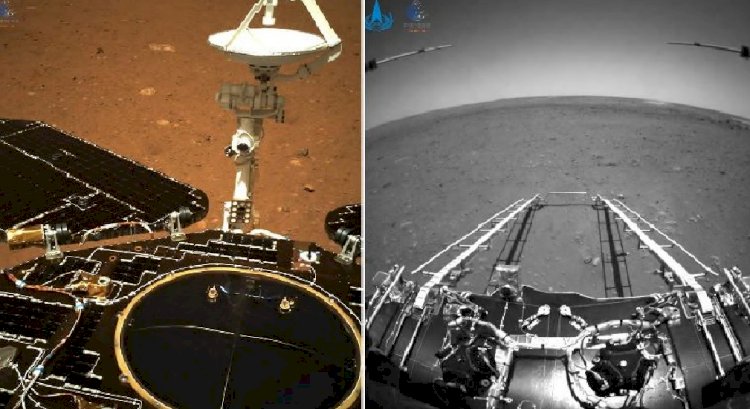 Китайский марсоход успешно сошел с платформы на поверхность красной планеты