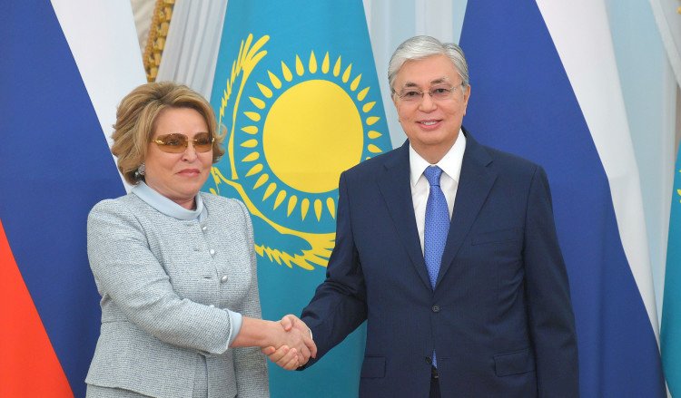 Сотрудничество Казахстана и России обсудили Касым-Жомарт Токаев и Валентина Матвиенко