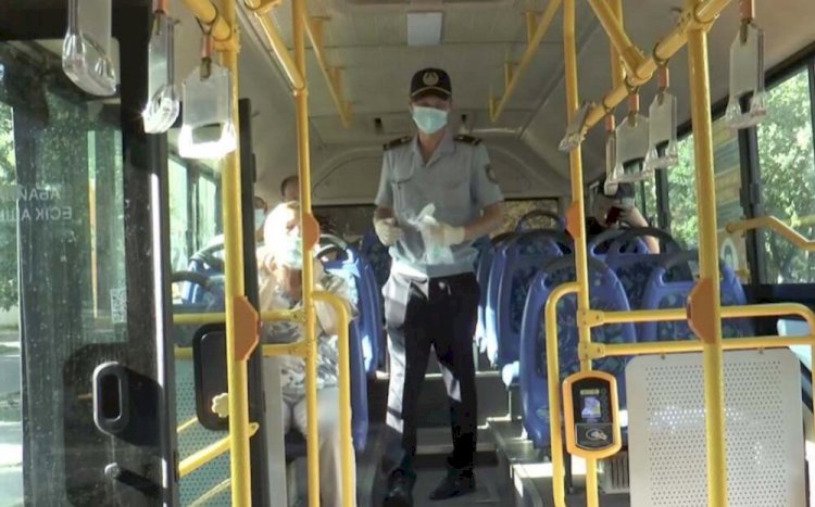 Нарушителей масочного режима выявляют в автобусах и людных местах полицейские Алматы