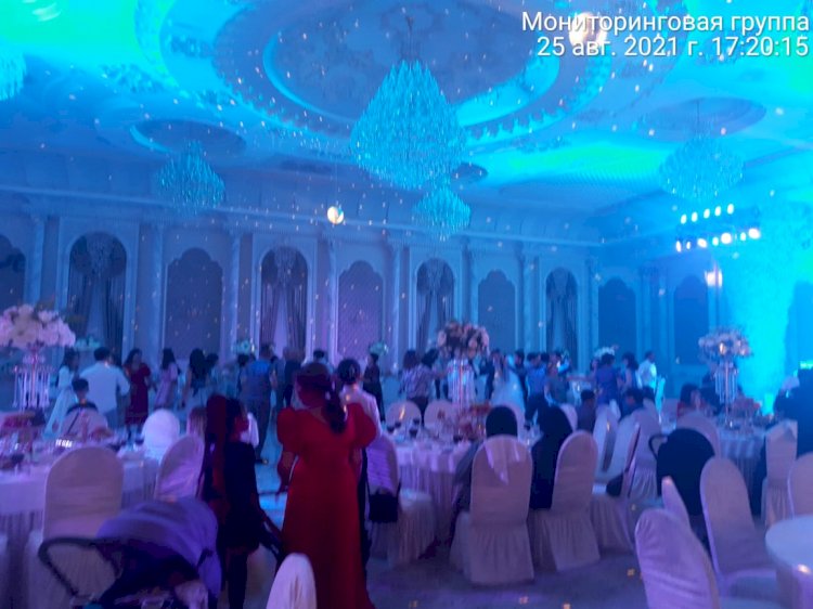 Мониторинговые группы Алматы остановили проведение свадьбы
