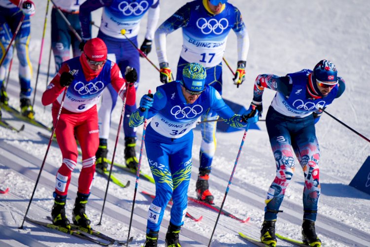 Пекин-2022: казахстанские лыжники выступили в мужском скиатлоне