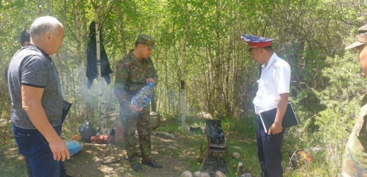 В горах Алматы сохраняется высокая пожарная опасность