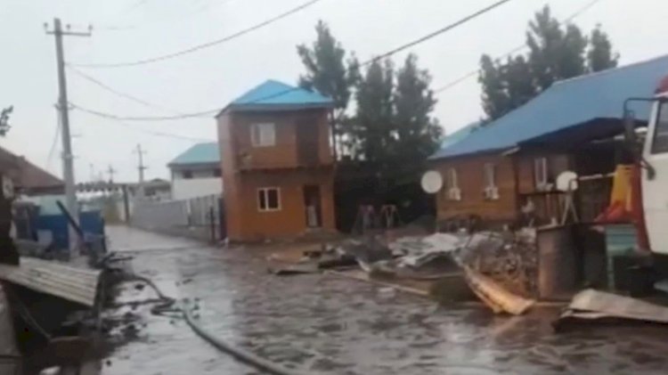 Крупный пожар на побережье Алаколя: сгорели 4 базы отдыха