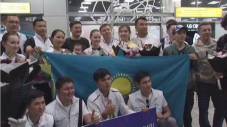 В Алматы встретили героев Шахматной олимпиады