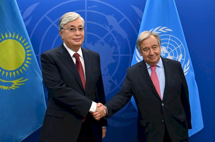 Президент Казахстана провел переговоры с Генеральным секретарем ООН