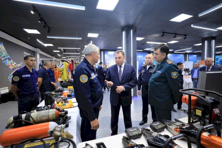 В Алматы проходит выставка, посвященная работе казахстанских спасателей и пожарных