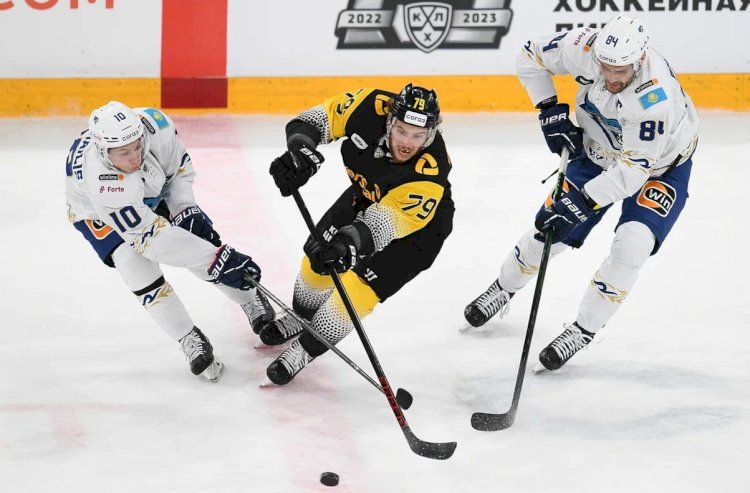 ХК «Барыс» уступил «Северстали» в первом матче выездной серии КХЛ