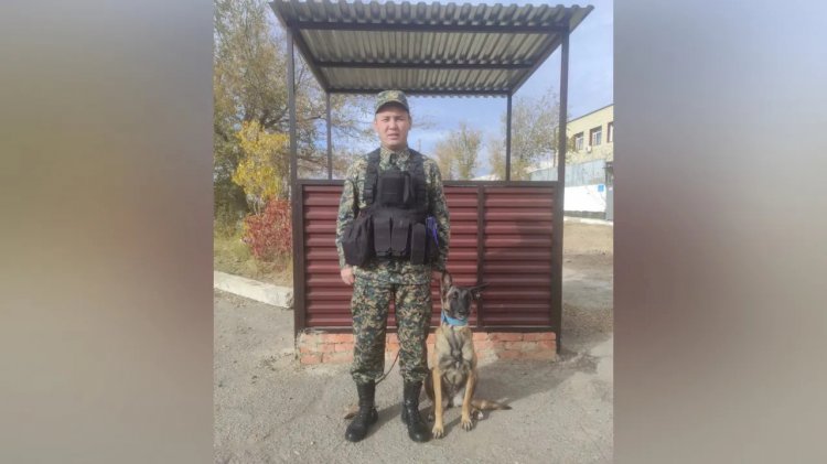 Кинолог-гвардеец задержал мужчину с наркотиками в Жезказгане