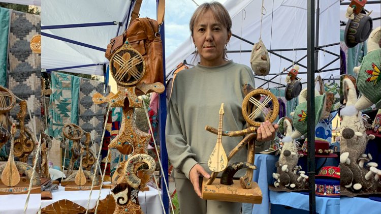 Кобыз в миниатюре: алматинка Зада Алашеева создает декоративные версии музыкального инструмента